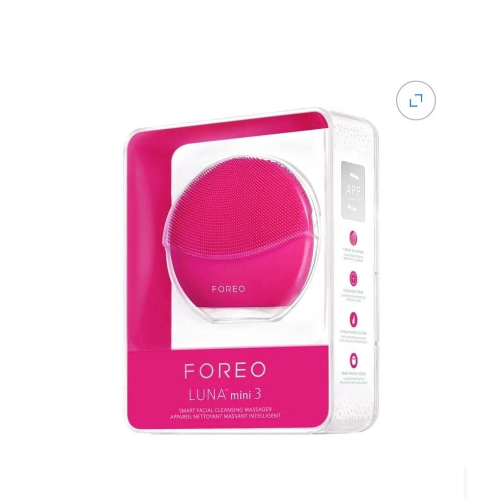 FOREO Luna Mini 3 Facial Cleansing Brush, Fuchsia